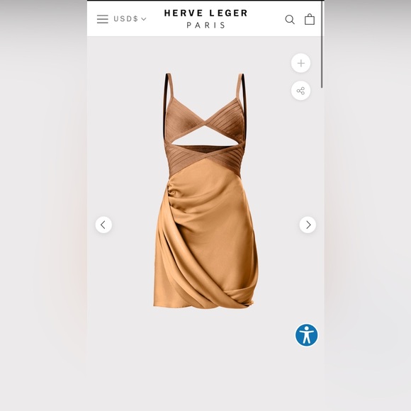 DRAPED CUTOUT MINI DRESS size 6 Brand New with Tags never worn - Picture 2 of 11